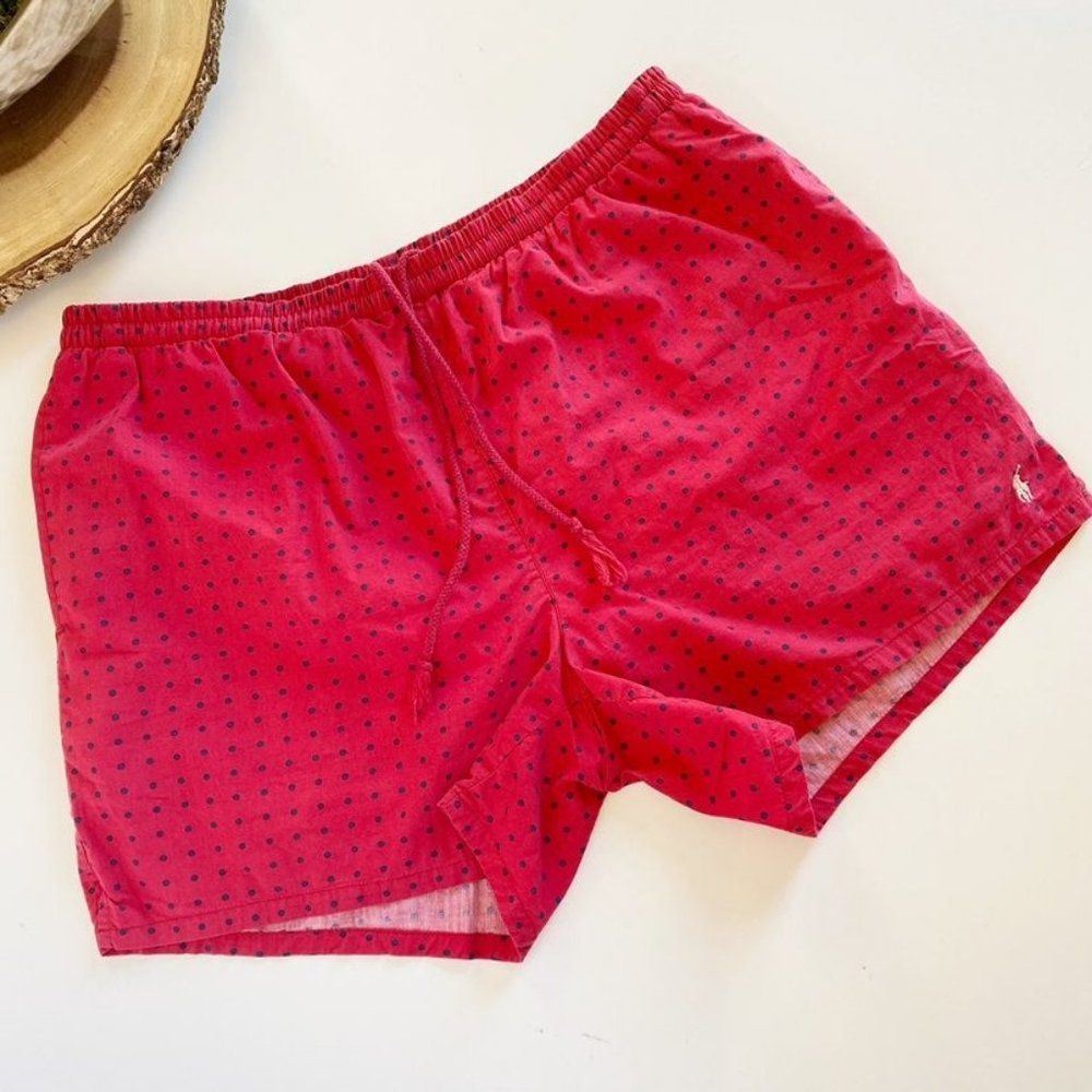 Polo Ralph Lauren Red Polkadot Swim Trunks XL